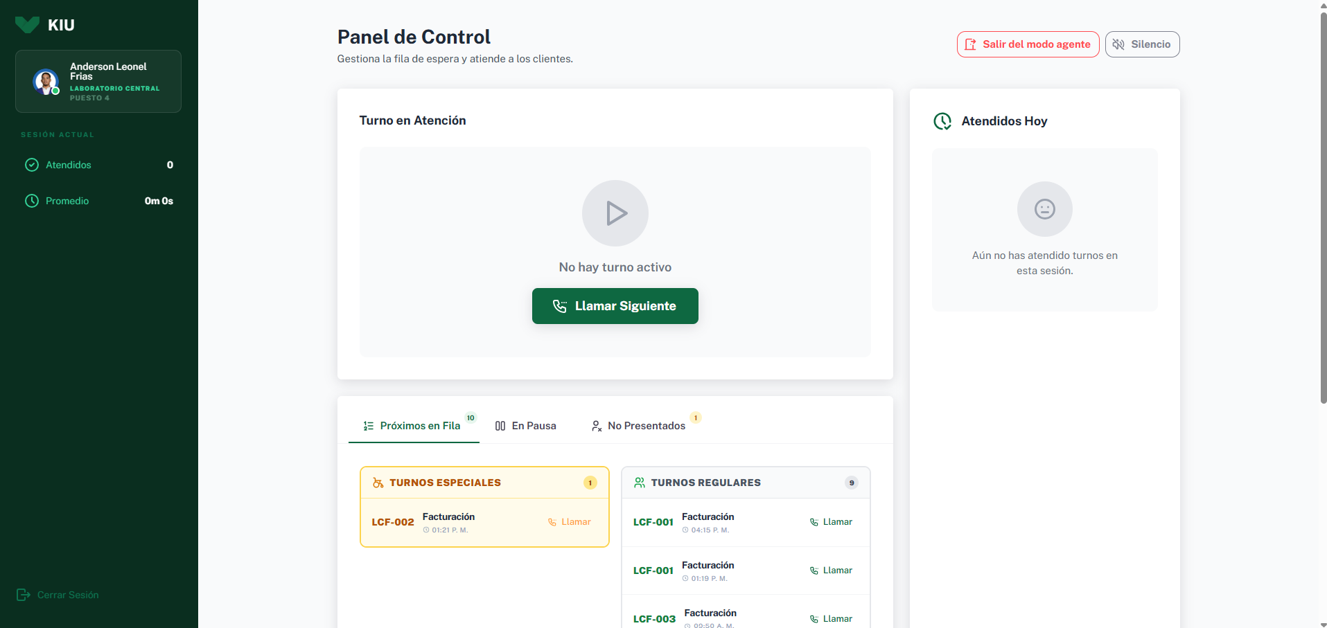 Sistema de gestión de turnos y monitoreo operativo screenshot 11